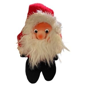 Vintage Santakins Rennoc Santa Claus 80’s Plush Chubby Vinyl Face